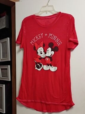 Disney Red Mickey Mouse Graphic Tee